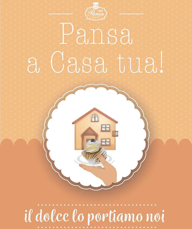 Pansa a casa tua: il dolce lo portiamo noi!